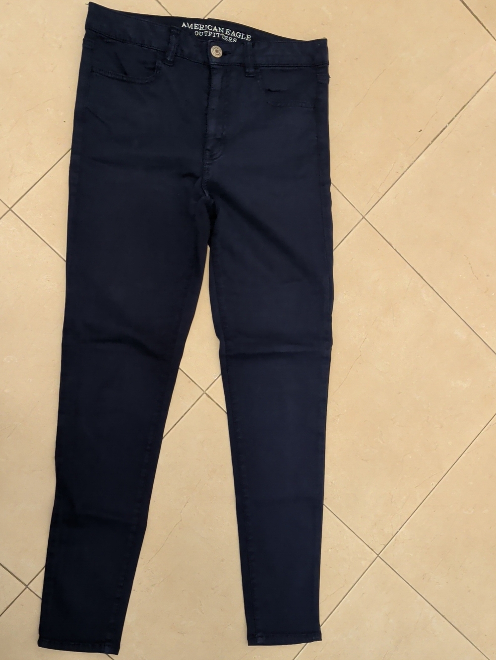 American Eagle Outfitters Dark Navy High-Rise Skinny Jegging